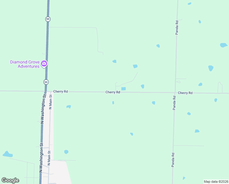 map of restaurants, bars, coffee shops, grocery stores, and more near 18624 Cherry Road in Diamond
