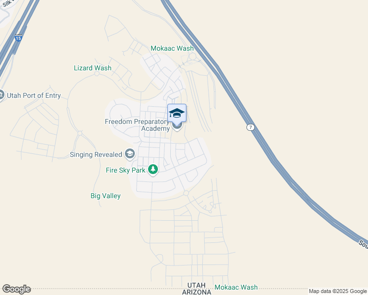 map of restaurants, bars, coffee shops, grocery stores, and more near 641 West Scarlet Hill Drive in St. George