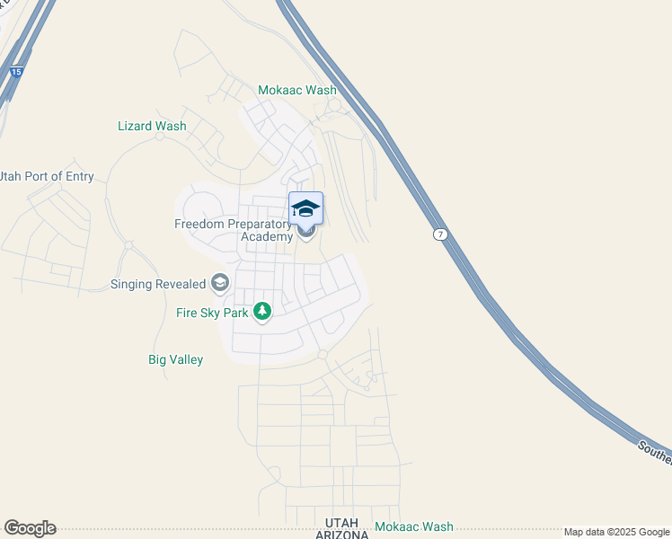 map of restaurants, bars, coffee shops, grocery stores, and more near 5753 South Russet Sun Drive in St. George