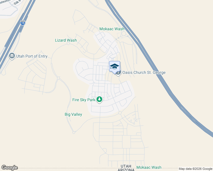 map of restaurants, bars, coffee shops, grocery stores, and more near 767 West Scarlet Hill Drive in St. George