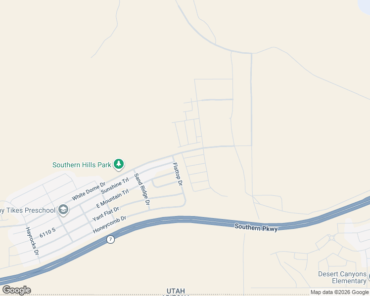 map of restaurants, bars, coffee shops, grocery stores, and more near 2296 East Alexander Lane in St. George