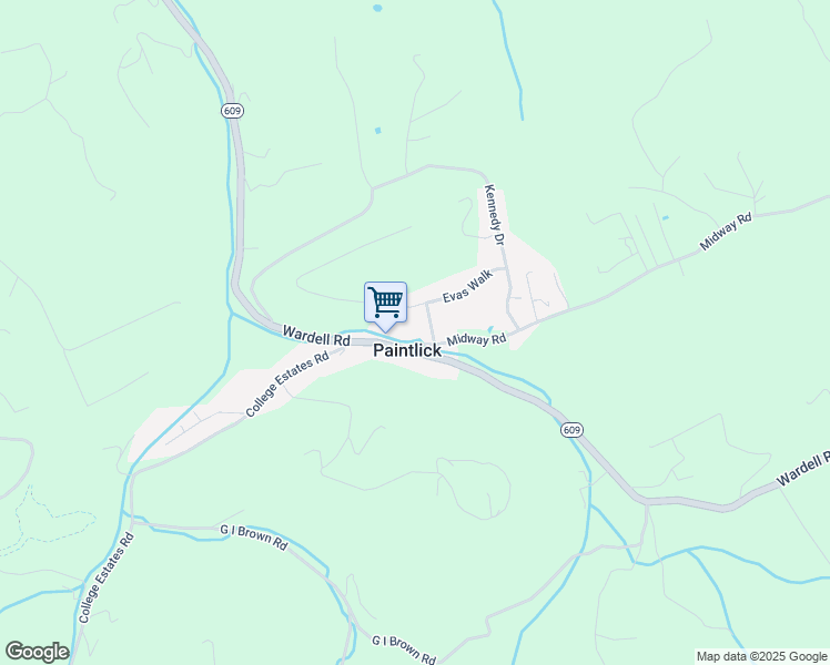 map of restaurants, bars, coffee shops, grocery stores, and more near 2879 Wardell Road in Cedar Bluff