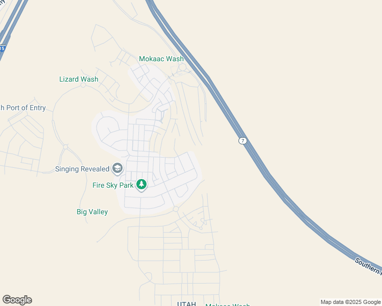 map of restaurants, bars, coffee shops, grocery stores, and more near 5729 South Cardinal Wing Drive in St. George