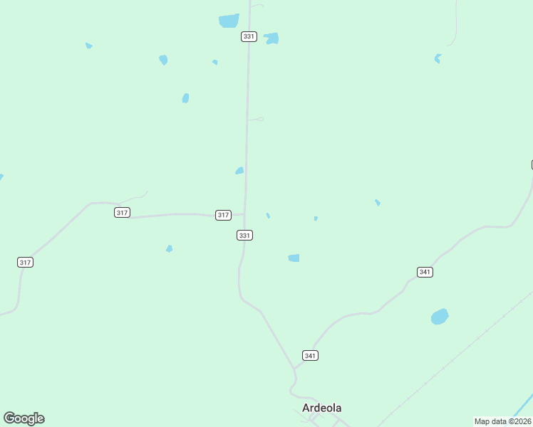 map of restaurants, bars, coffee shops, grocery stores, and more near 27204 County Road 331 in Advance