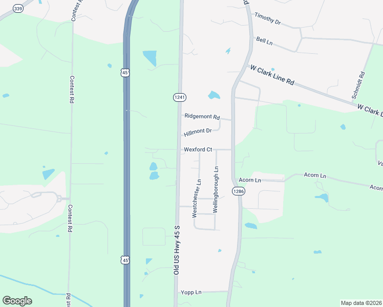map of restaurants, bars, coffee shops, grocery stores, and more near 4301-4367 Westchester Lane in Paducah
