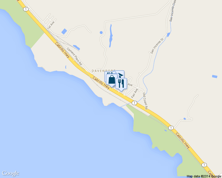 map of restaurants, bars, coffee shops, grocery stores, and more near 500-502 Cabrillo Hwy in Santa Cruz