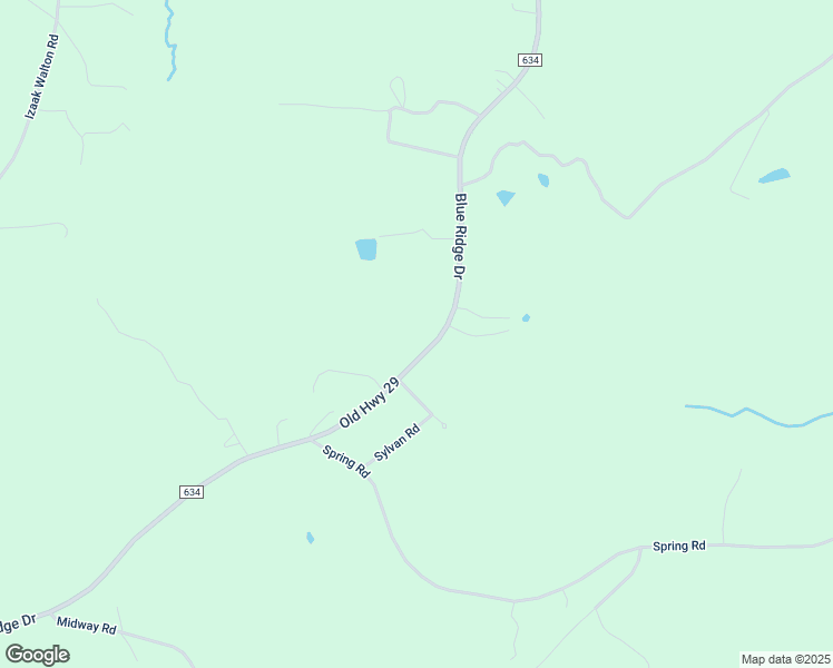 map of restaurants, bars, coffee shops, grocery stores, and more near 5713 Blue Ridge Drive in Hurt