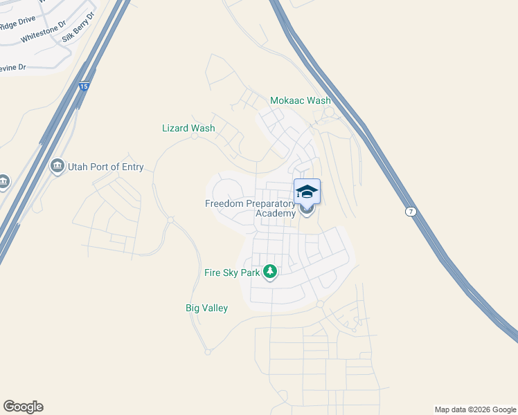 map of restaurants, bars, coffee shops, grocery stores, and more near 5663 South Scarlet Hill Drive in St. George