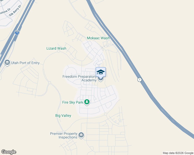 map of restaurants, bars, coffee shops, grocery stores, and more near 5664 South Carnelian Parkway in St. George