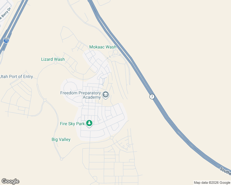 map of restaurants, bars, coffee shops, grocery stores, and more near 5599 South Carnelian Parkway in St. George