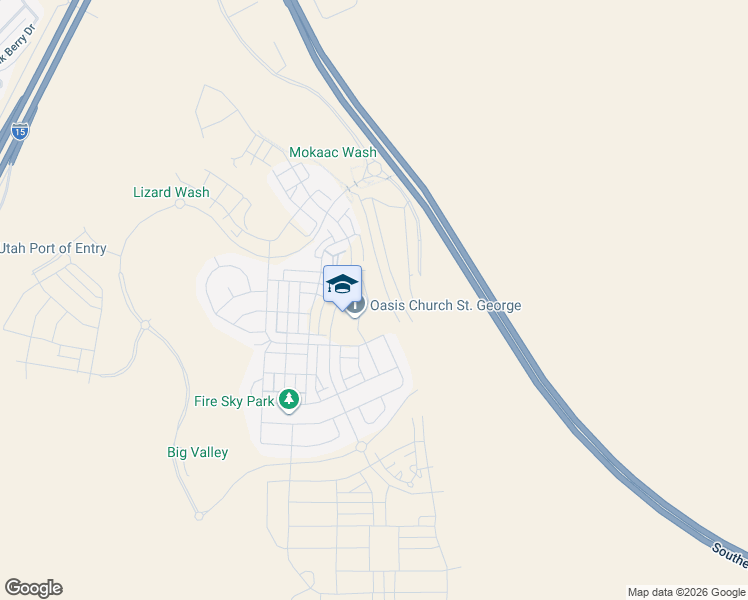 map of restaurants, bars, coffee shops, grocery stores, and more near 5599 South Carnelian Parkway in St. George