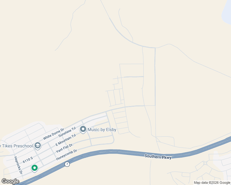 map of restaurants, bars, coffee shops, grocery stores, and more near White Dome Drive in St. George