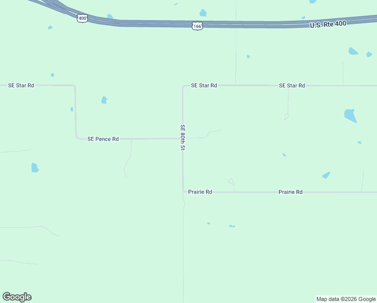 map of restaurants, bars, coffee shops, grocery stores, and more near 11295 Southeast 80th Street in Baxter Springs