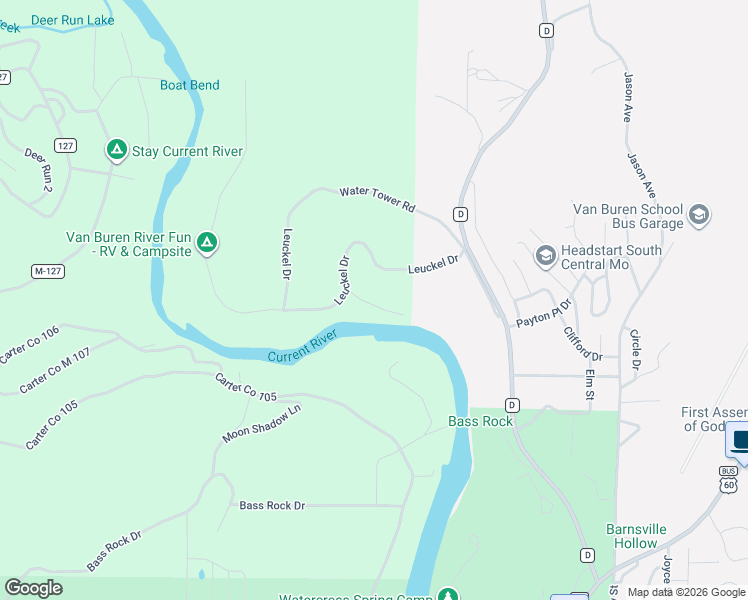 map of restaurants, bars, coffee shops, grocery stores, and more near 69 Rich Bark Lane in Van Buren