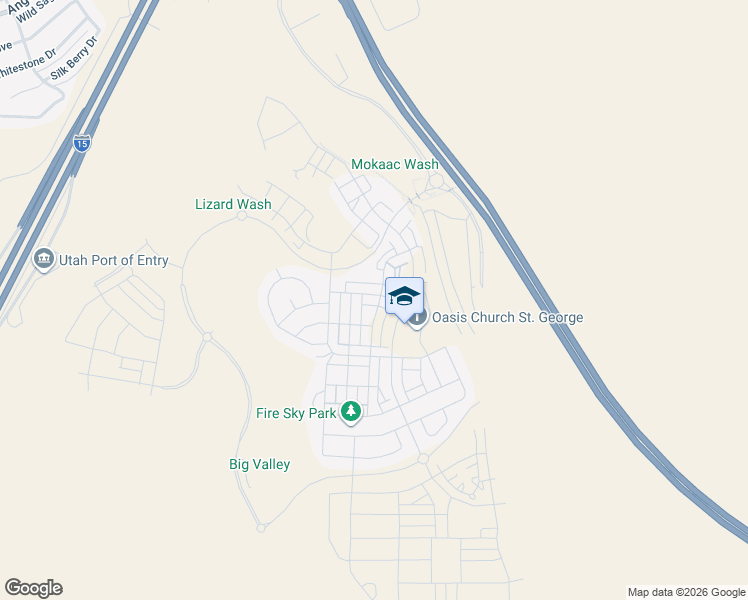 map of restaurants, bars, coffee shops, grocery stores, and more near 746 West Claystone Drive in St. George