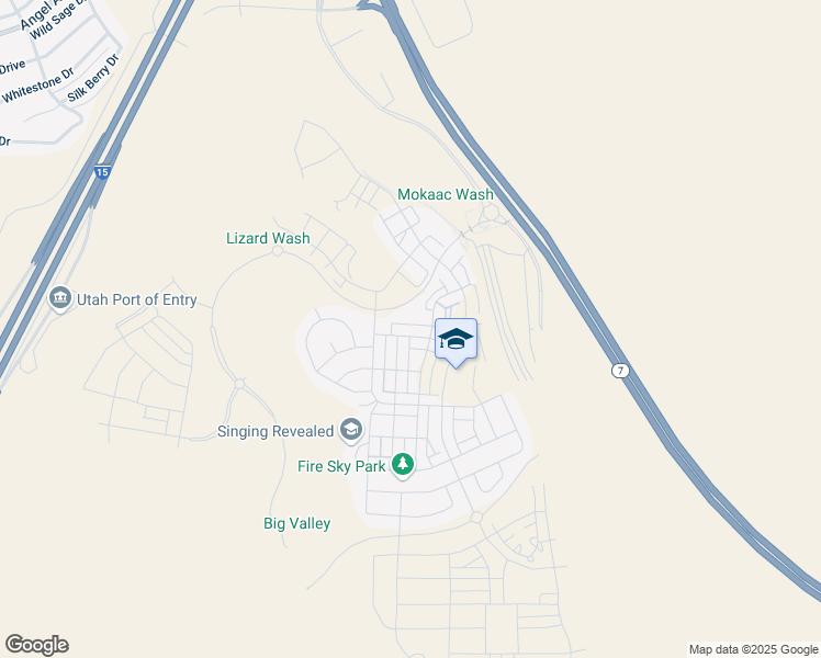 map of restaurants, bars, coffee shops, grocery stores, and more near 746 West Claystone Drive in St. George