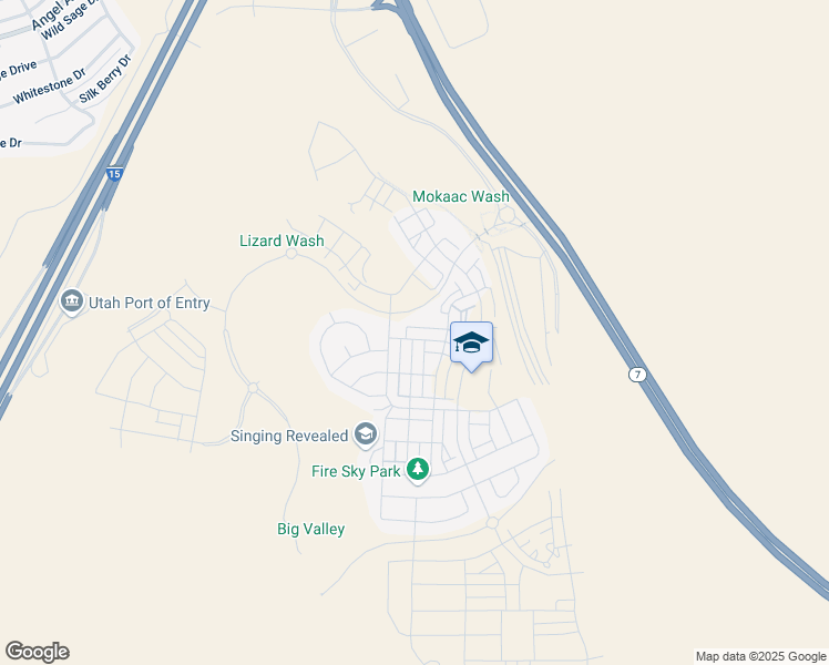 map of restaurants, bars, coffee shops, grocery stores, and more near 760 West Claystone Drive in St. George