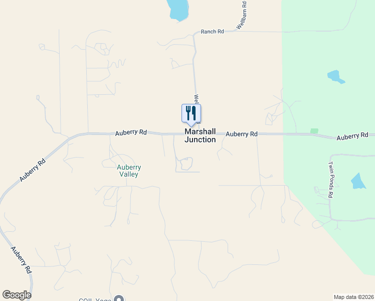 map of restaurants, bars, coffee shops, grocery stores, and more near 25490 Auberry Road in Clovis