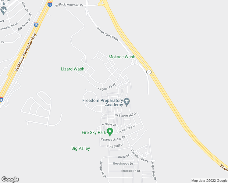 map of restaurants, bars, coffee shops, grocery stores, and more near 734 West Sunfire Lane in St. George