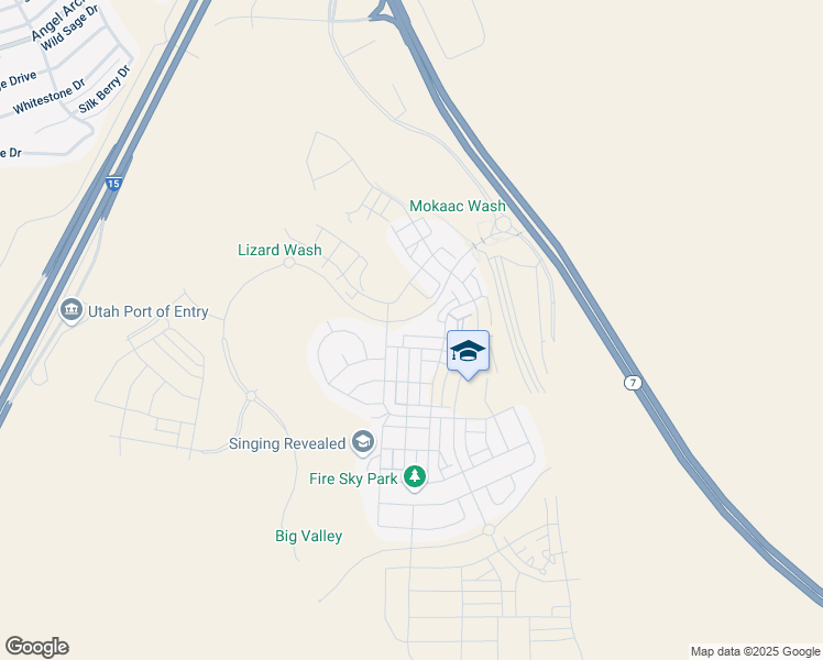 map of restaurants, bars, coffee shops, grocery stores, and more near 746 West Claystone Drive in St. George