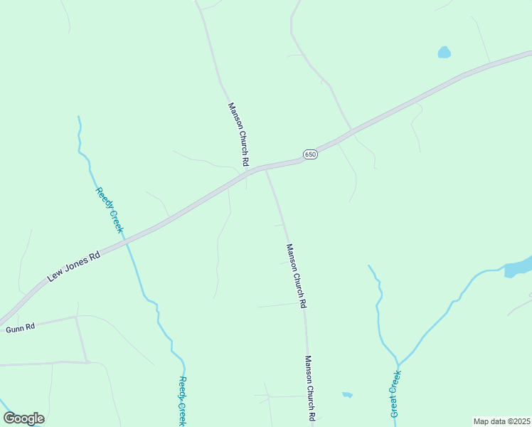 map of restaurants, bars, coffee shops, grocery stores, and more near 18808 Manson Church Road in McKenney