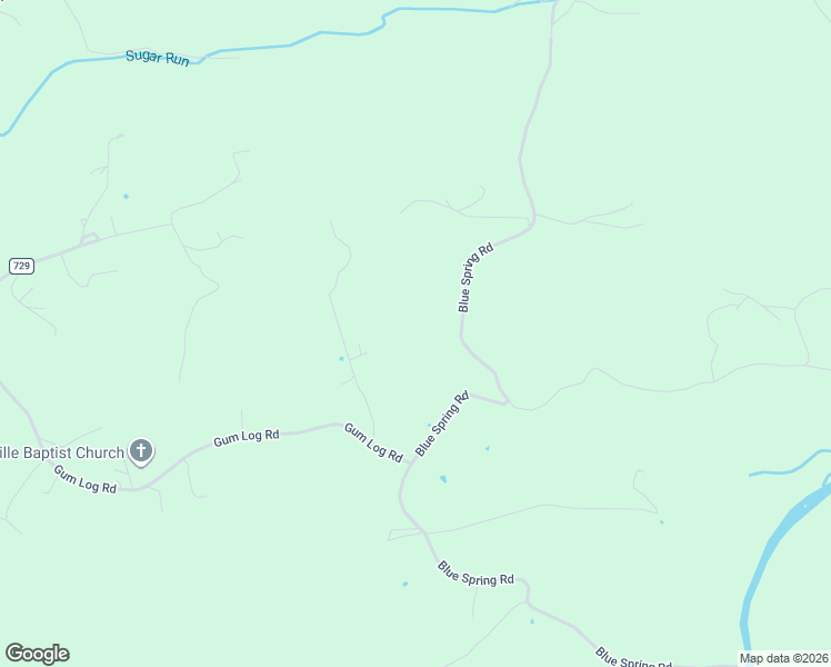 map of restaurants, bars, coffee shops, grocery stores, and more near 5703 Blue Spring Road in Hiwassee