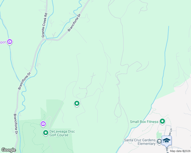 map of restaurants, bars, coffee shops, grocery stores, and more near 3430 Loma Alta Lane in Santa Cruz