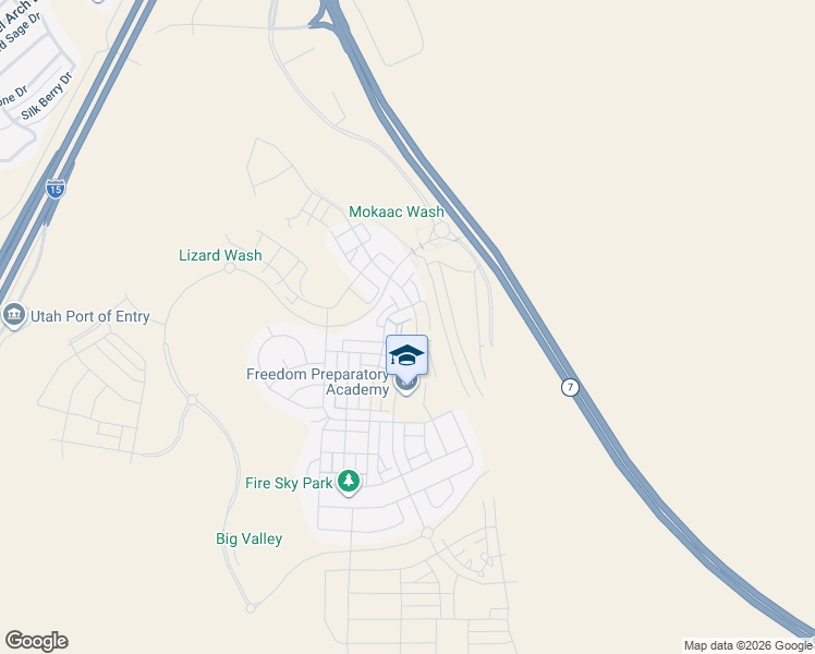 map of restaurants, bars, coffee shops, grocery stores, and more near 702 West Claystone Drive in St. George