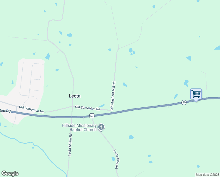map of restaurants, bars, coffee shops, grocery stores, and more near 67-847 Old Mayfield Mill Road in Glasgow