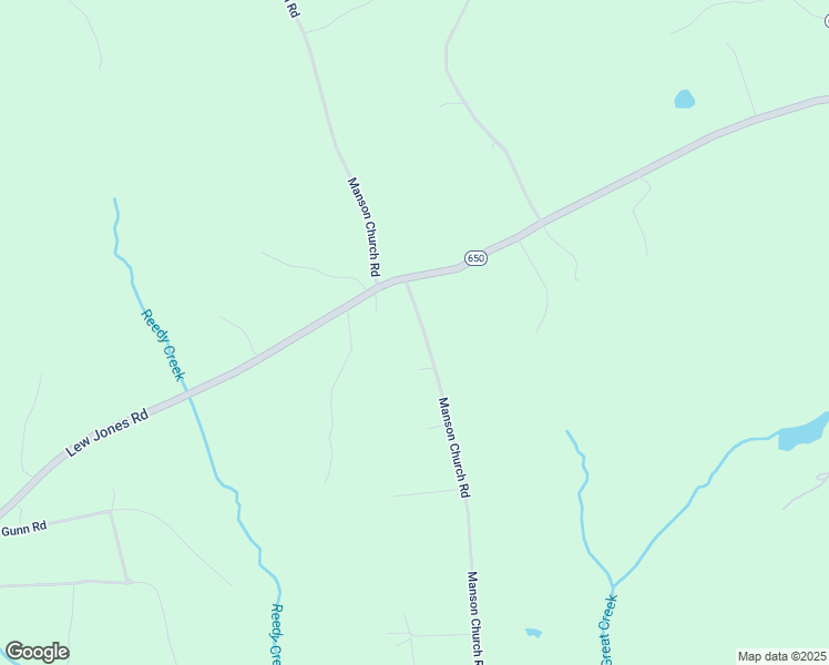 map of restaurants, bars, coffee shops, grocery stores, and more near 18800 Manson Church Road in McKenney
