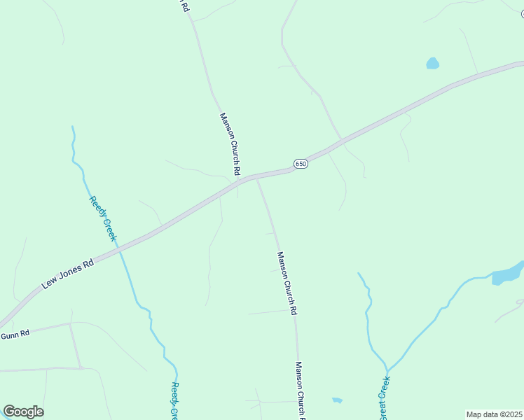 map of restaurants, bars, coffee shops, grocery stores, and more near 18800 Manson Church Road in McKenney