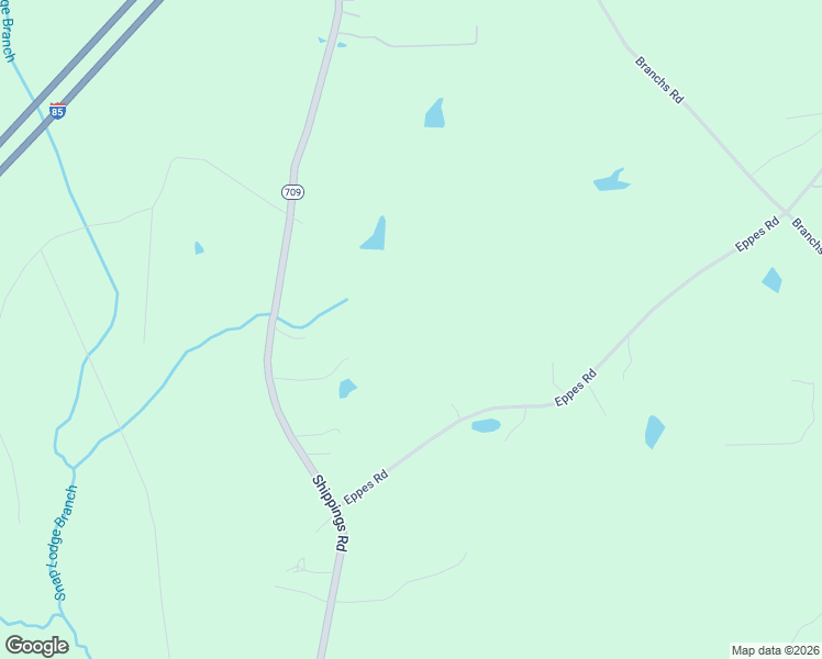 map of restaurants, bars, coffee shops, grocery stores, and more near 19007 Shippings Road in DeWitt