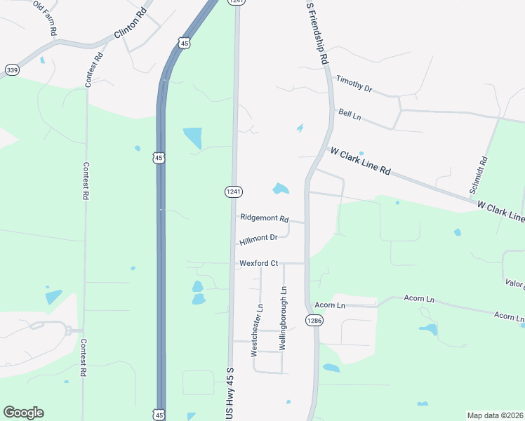 map of restaurants, bars, coffee shops, grocery stores, and more near 130 Ridgemont Road in Paducah