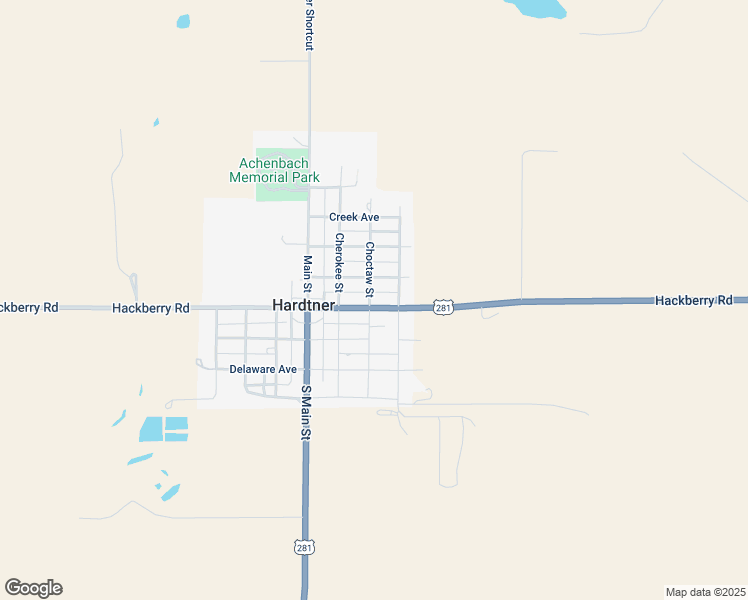 map of restaurants, bars, coffee shops, grocery stores, and more near 300 Central Avenue in Hardtner