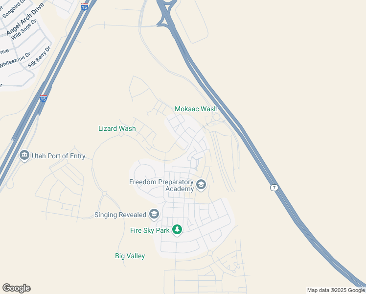 map of restaurants, bars, coffee shops, grocery stores, and more near 742 Sapphire Lane in St. George