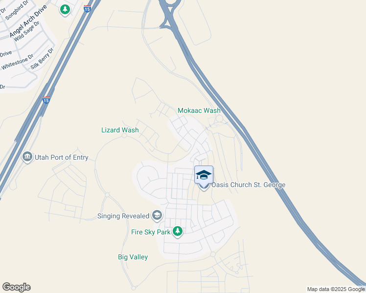 map of restaurants, bars, coffee shops, grocery stores, and more near 756 Sapphire Lane in St. George