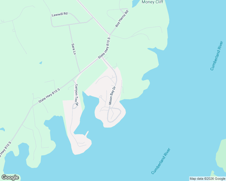 map of restaurants, bars, coffee shops, grocery stores, and more near Moon Bay Road in Kuttawa
