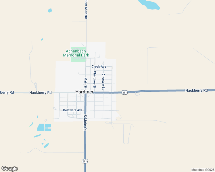 map of restaurants, bars, coffee shops, grocery stores, and more near 300-398 Central Avenue in Hardtner