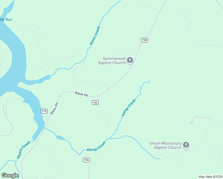 map of restaurants, bars, coffee shops, grocery stores, and more near 3432 Bibee Road in Pittsville