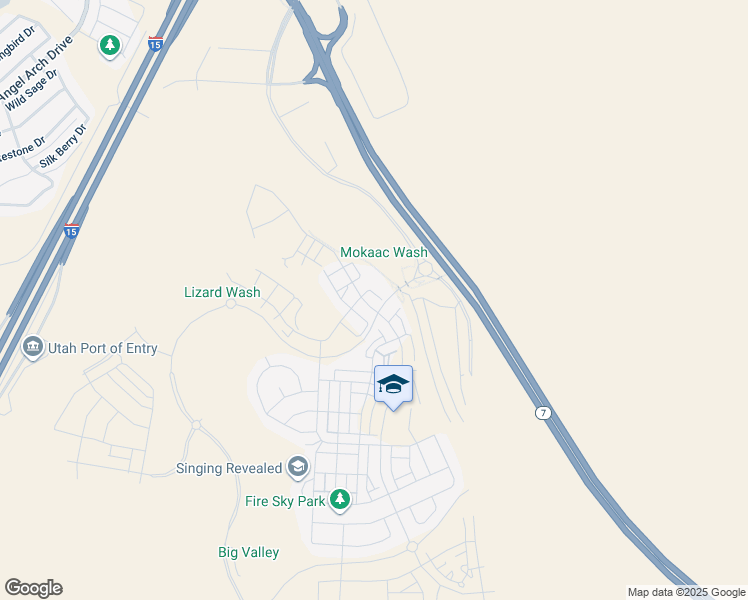 map of restaurants, bars, coffee shops, grocery stores, and more near 699 West Akoya Pearl Street in St. George