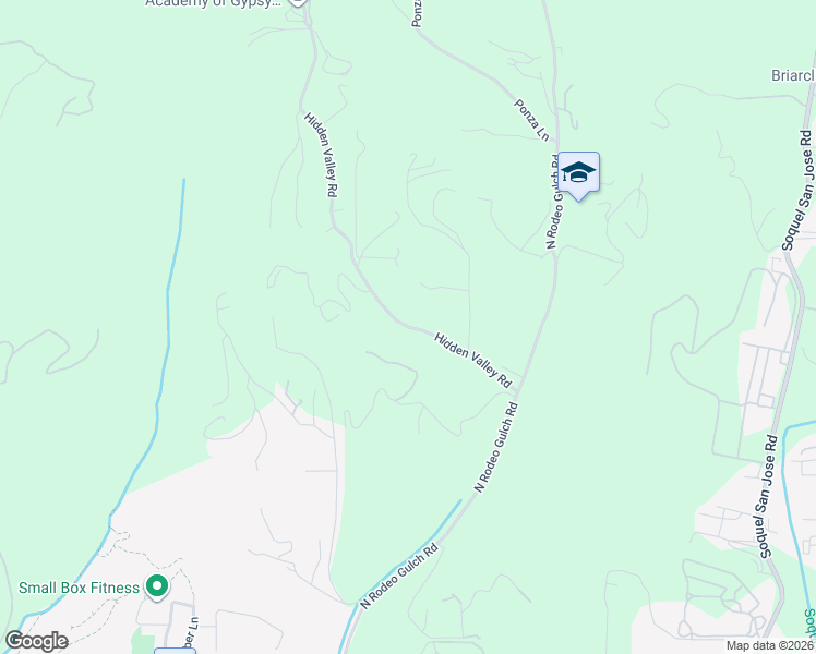 map of restaurants, bars, coffee shops, grocery stores, and more near 220 Hidden Valley Road in Soquel