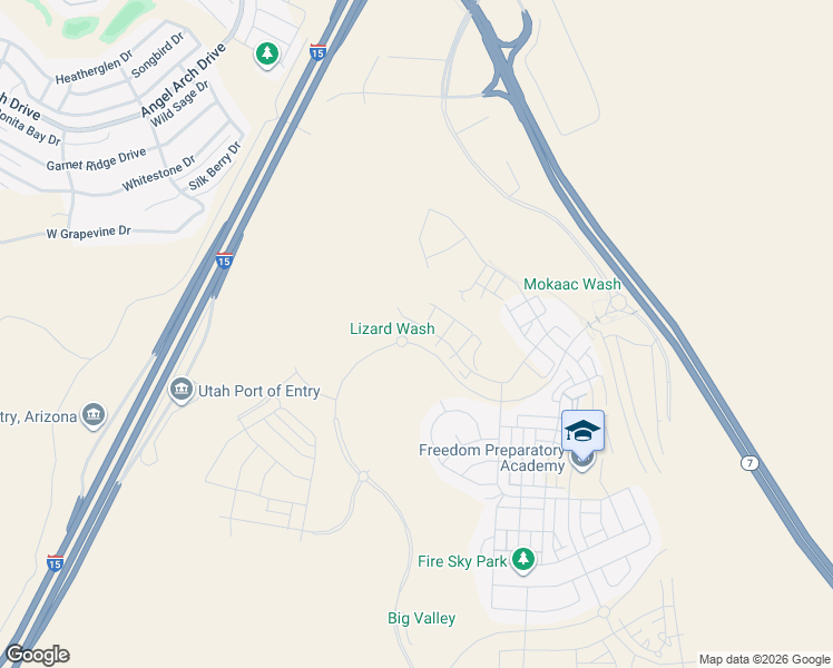 map of restaurants, bars, coffee shops, grocery stores, and more near 961 West Akoya Pearl Street in St. George