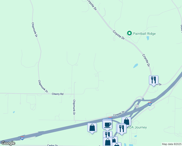 map of restaurants, bars, coffee shops, grocery stores, and more near 3698-3918 Whispering Hills Drive in Joplin