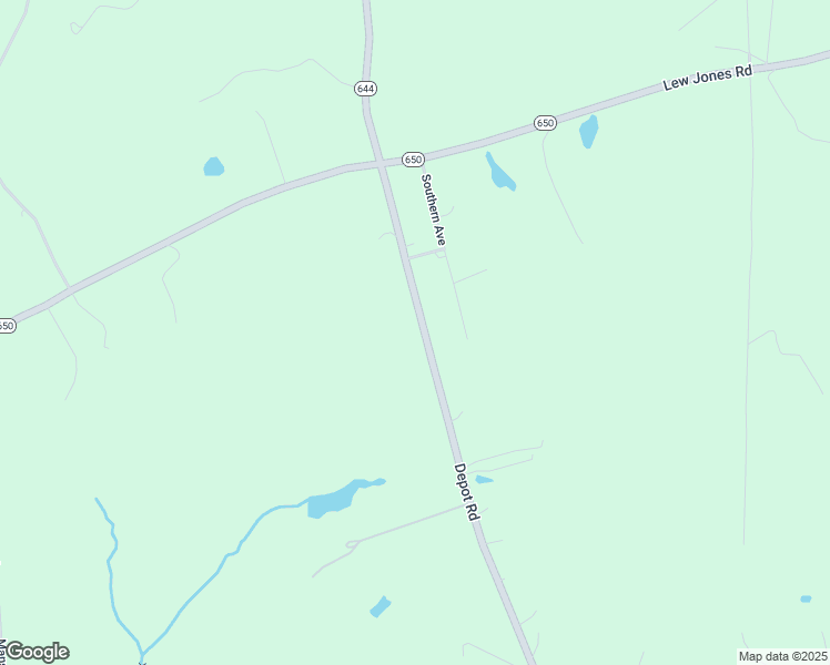 map of restaurants, bars, coffee shops, grocery stores, and more near 18514 Depot Road in McKenney