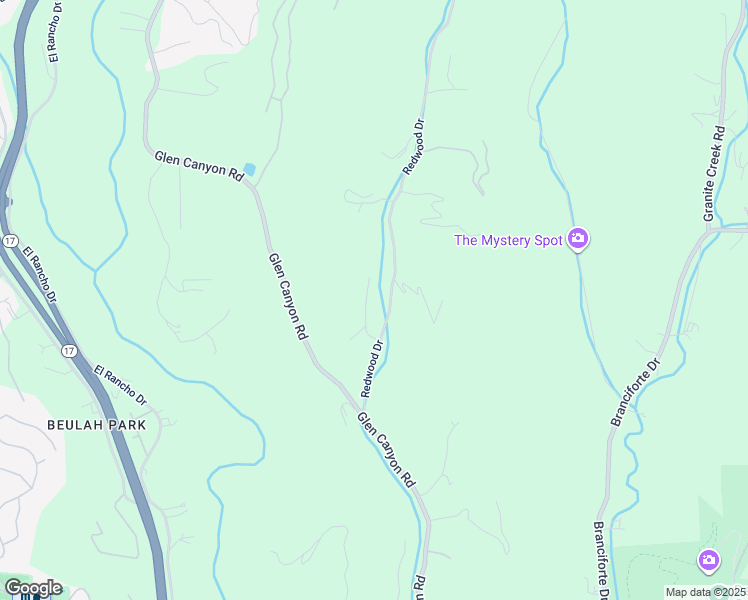 map of restaurants, bars, coffee shops, grocery stores, and more near 220 Miracle Lane in Santa Cruz