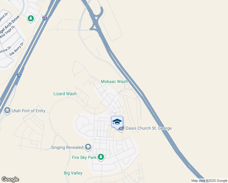 map of restaurants, bars, coffee shops, grocery stores, and more near 710 West Akoya Pearl Street in St. George