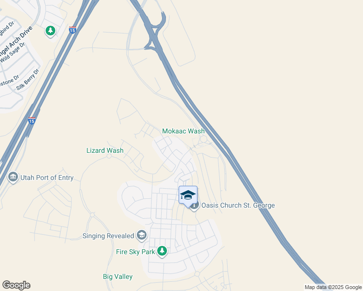 map of restaurants, bars, coffee shops, grocery stores, and more near 710 West Akoya Pearl Street in St. George