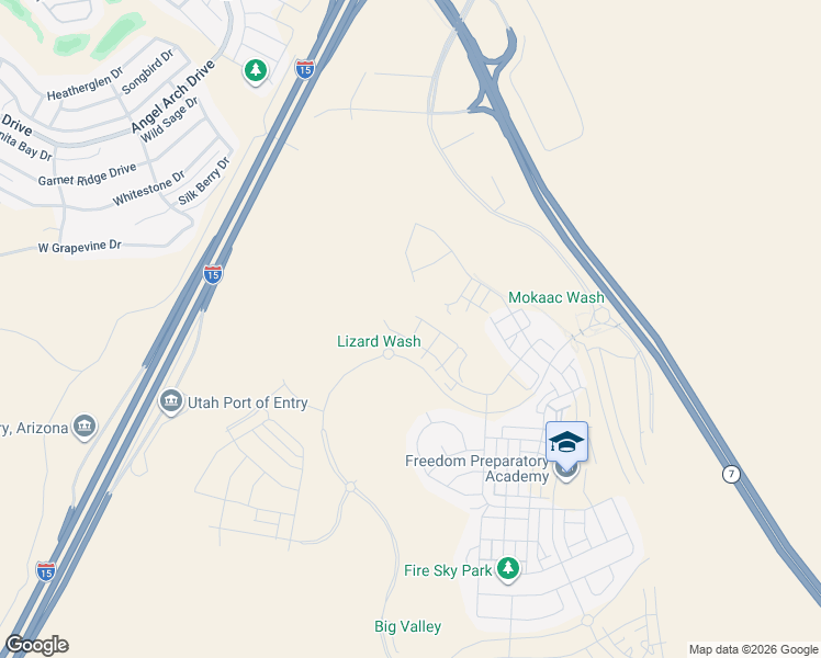 map of restaurants, bars, coffee shops, grocery stores, and more near 5412 Aquamarine Lane in St. George