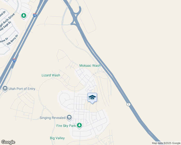 map of restaurants, bars, coffee shops, grocery stores, and more near 699 West Akoya Pearl Street in St. George