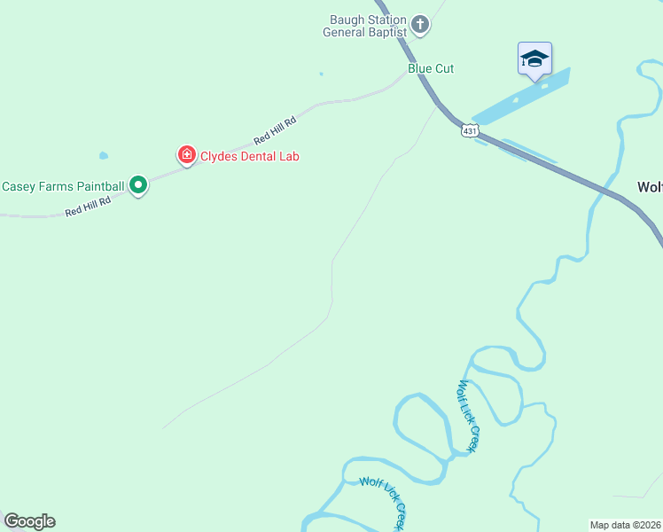 map of restaurants, bars, coffee shops, grocery stores, and more near Elamond Road in Lewisburg